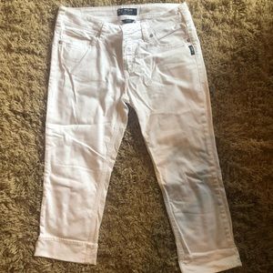 Silver Suki Mid Capri white